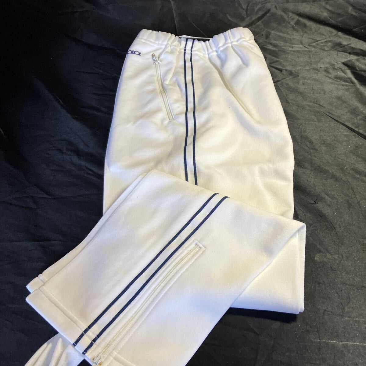 E29 DESCENTE NSL40922 スキーズボン Sサイズ ホワイト×ネイビー 新品未使用品 スポーツ 拍卖