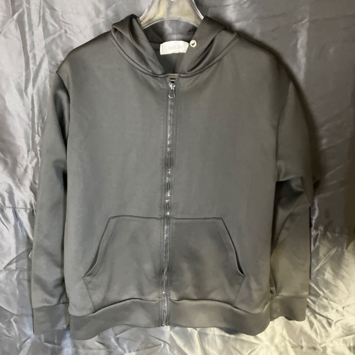 F48 ENERGETIC ジップアップパーカー Lサイズ ブラック ヴィンテージ レトロ拍卖