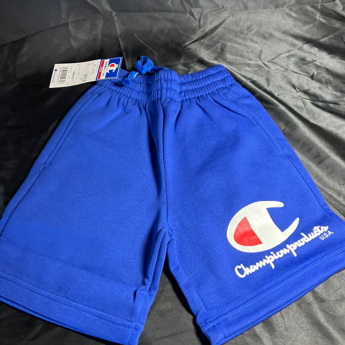 G64 champion CYS1151 ハーフパンツ 140サイズ ブルー 新品未使用品 スポーツ ランニング ◎ロゴ入り拍卖