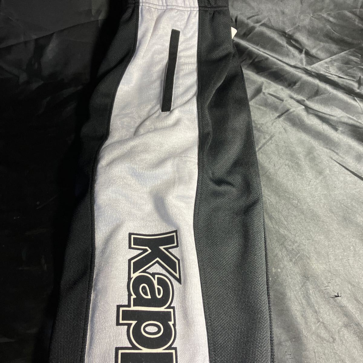 G78 KAPPA KA-2163 ジャージ XOサイズ ブラック×ホワイト 新品未使用品 スポーツ ランニング ◎刺繍ロゴ入り拍卖