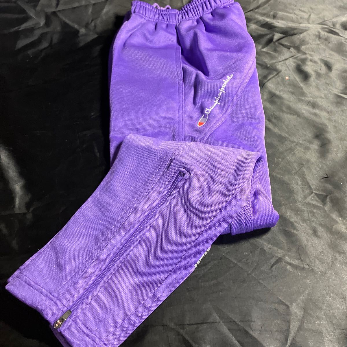 H42 Champion CYW1176 ジャージ 160サイズ パープル 新品未使用品 ◎刺繍ロゴ入り拍卖