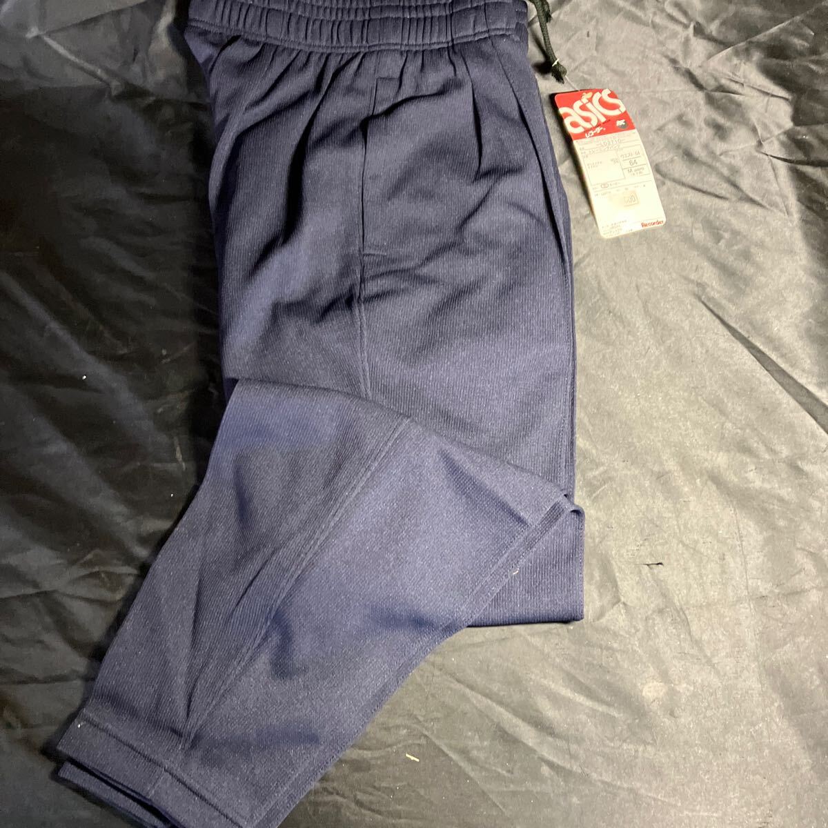I53 asics LD271G トレーニングパンツ Mサイズ ネイビー 新品未使用品 スポーツ ランニング ◎刺繍ロゴ入り拍卖