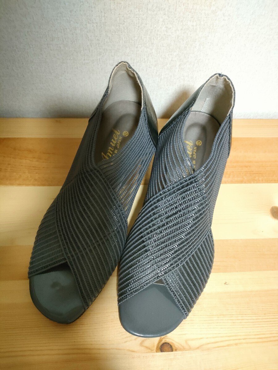 美品 アムール パンプス 日本製 春から夏 クロスメッシュ 日本製拍卖