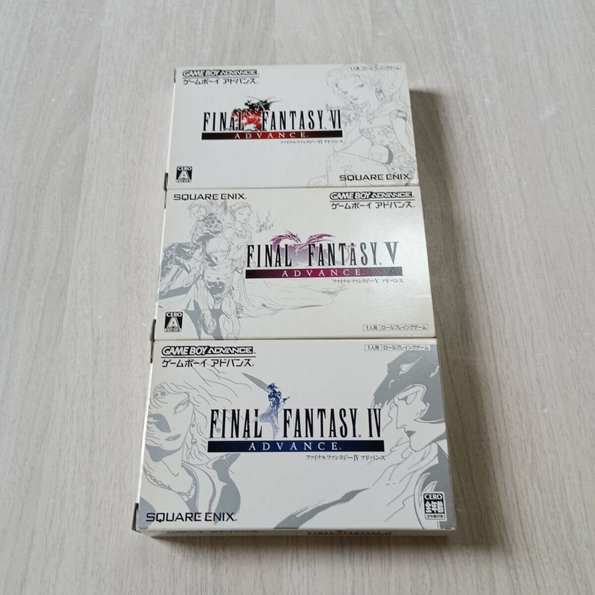 ◯ソフト無し 美品! ファイナルファンタジーIV ADVANCE ファイナルファンタジー V ADVANCE ファイナルファンタジーVI 箱説のみ◯拍卖