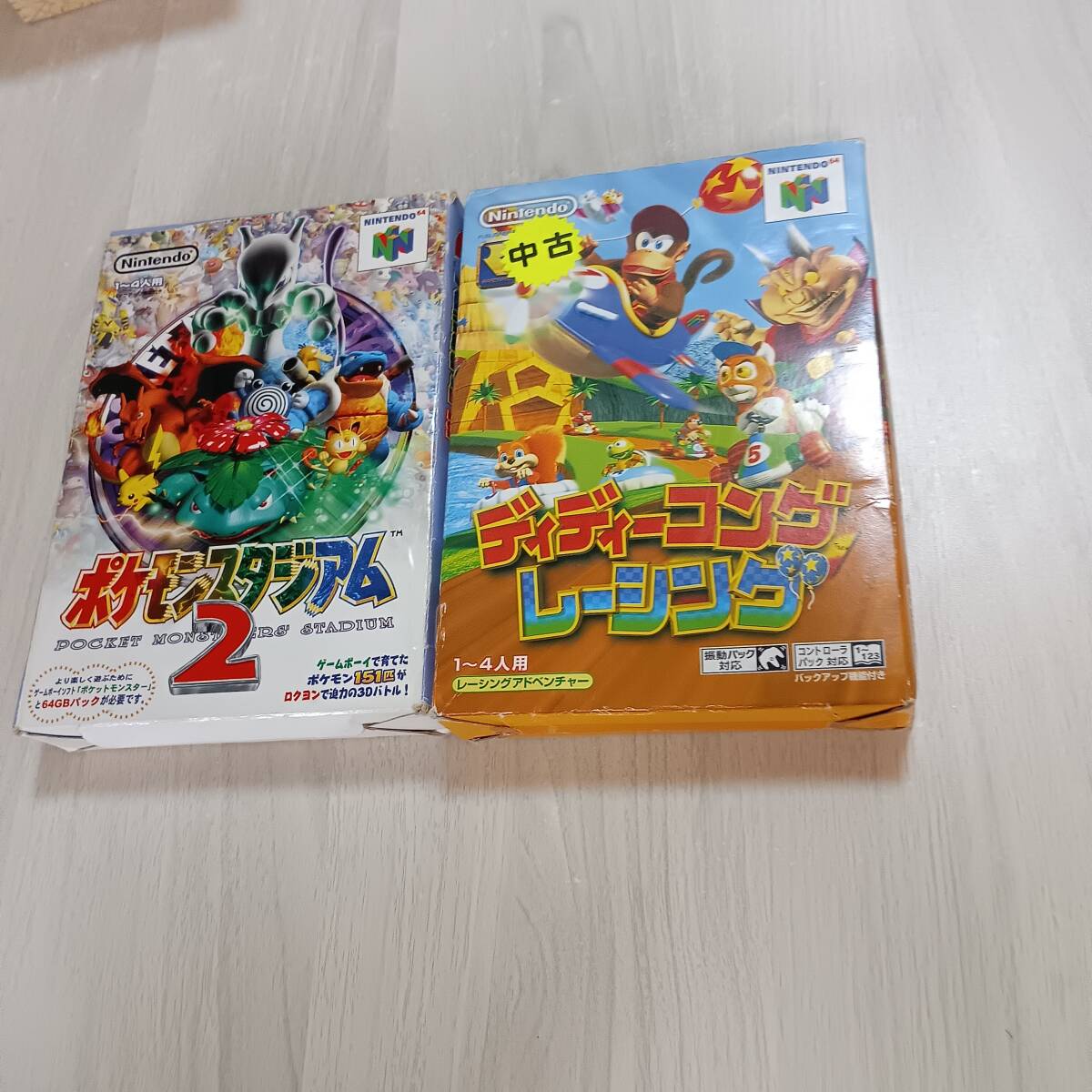 ◯即決 N64 ディディーコングレーシング ポケモンスタジアム2  箱付き  何本でも同梱OK◯拍卖