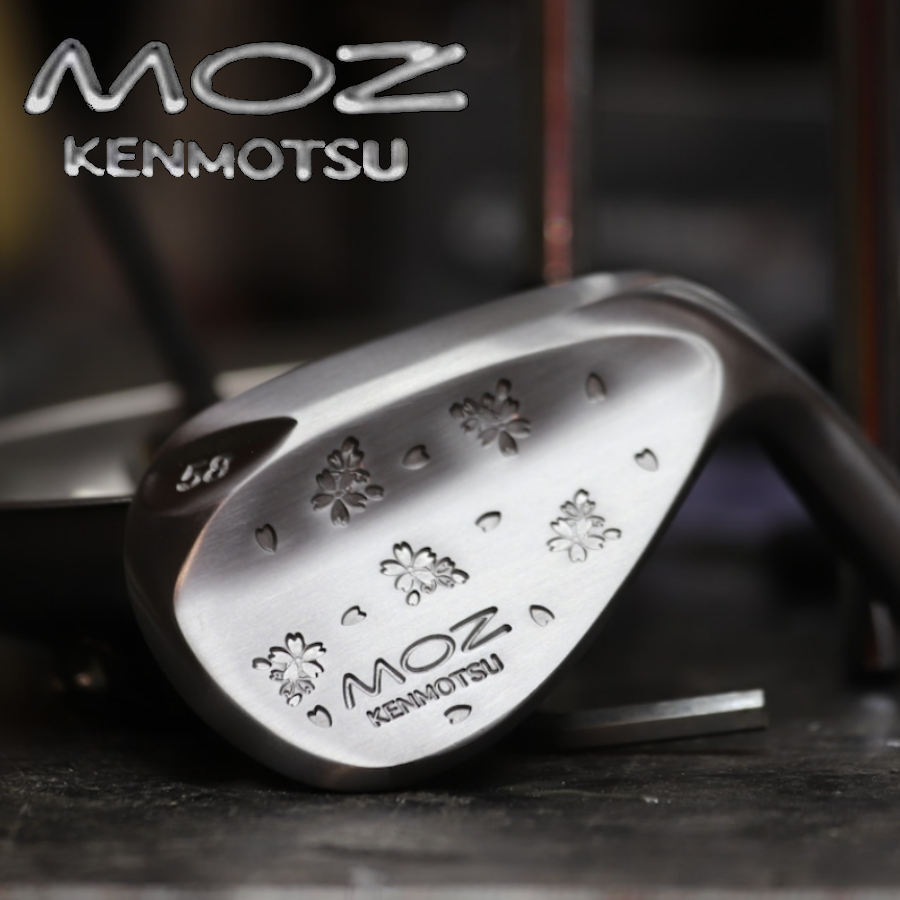 限定CUSTOMウエッジ KENMOTSU 『 MOZ 桜吹雪 WEDGE 』 ノーメッキ 各種 新品拍卖