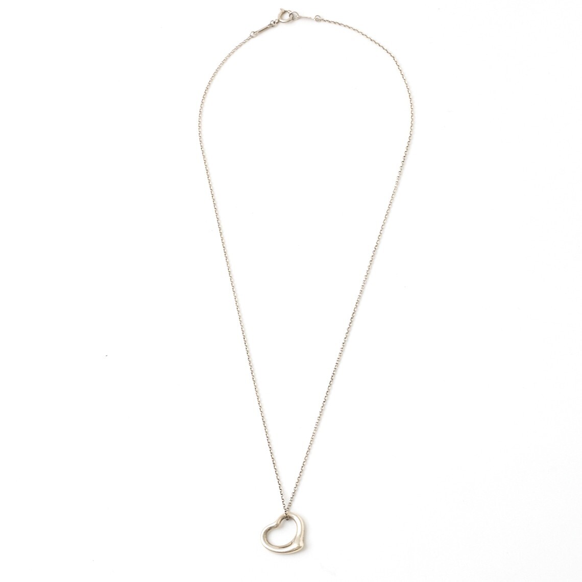 TIFFANY&Co. ティファニー エルサ・ペレッティ オープン ハート ペンダント ネックレス SV925 シルバー アクセサリー ジュエリー拍卖