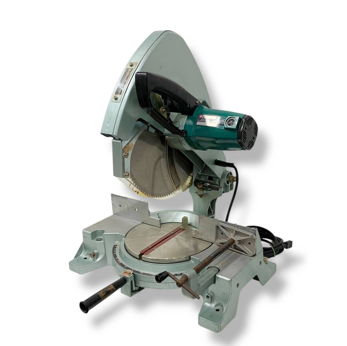 25Y014 ヤジ 【引取り限定・札幌】 日立工機 ハイコーキ ブレーキ付 卓上丸のこ 380mm C15FB 1995年製 中古品拍卖