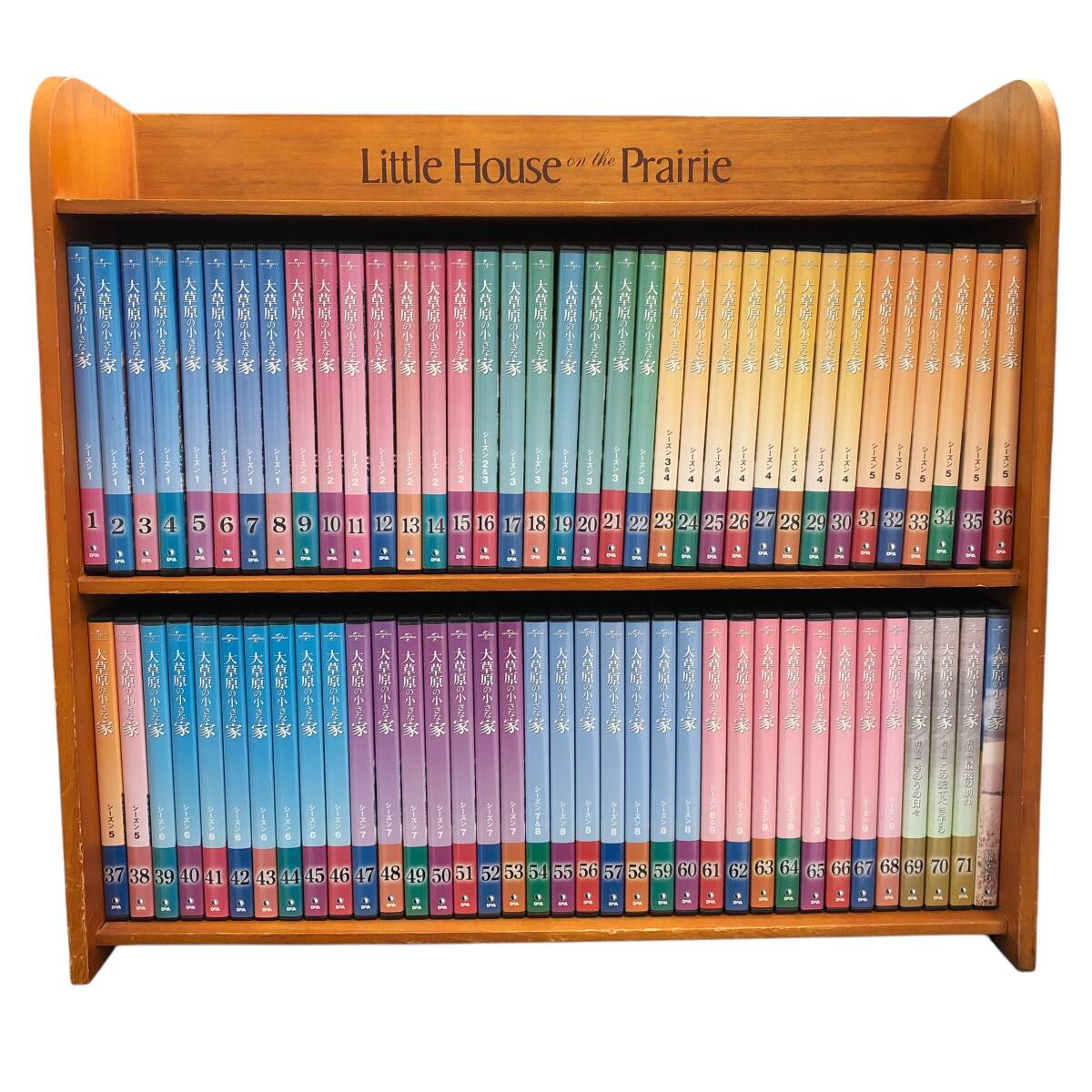 25K222 5 DVD 大草原の小さな家 71巻+旅立ち 全72巻セット ラック付き DeAGOSTINI デアゴスティーニ 中古拍卖