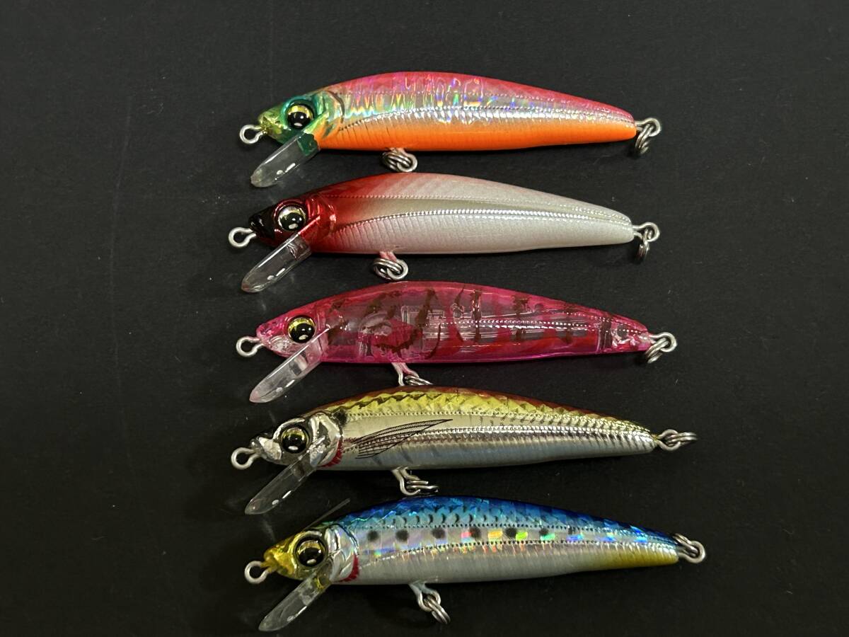 ① ■■ 中古 DUEL ハードコア ミノー 50 (F) 5色セット 実測 2g デュエル ■■ C1.06拍卖