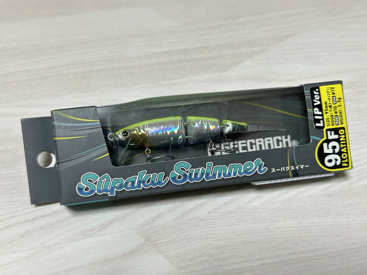 B ■■ 新品 ジークラック スーパクスイマー 95F 5.5g LIP Ver.【チャートバックシャッド】Supaku Swimer GEECRACH ■■ FK2.06拍卖