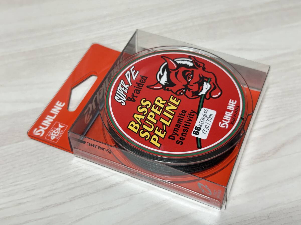 A ■■ 新品 サンライン PEライン バススーパー PEライン 1個 ディープグリーン 70m 66lb SUNLINE ■■ FK1.06拍卖