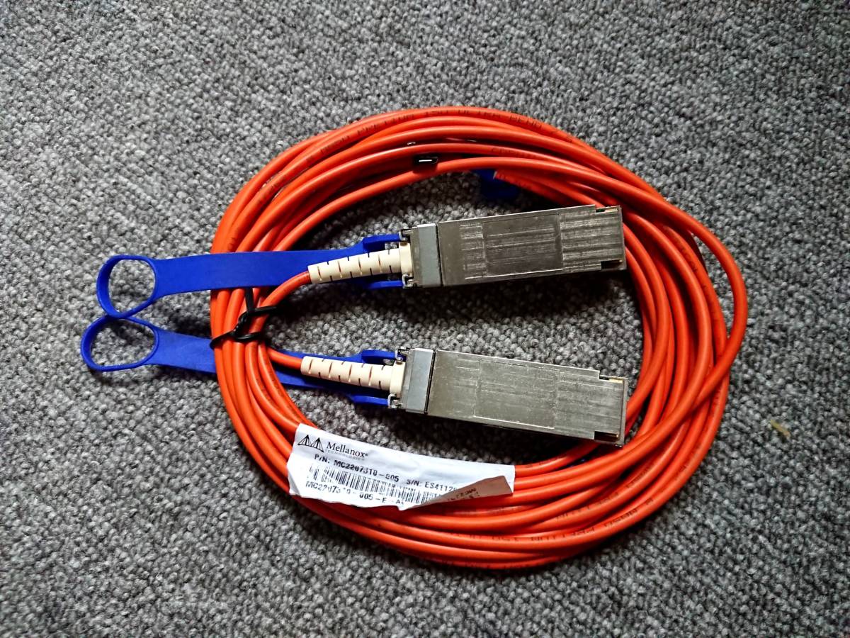 Mellanox 5m 56Gb/s QSFP Active Optical Cables AOC MC2207310-005 InfiniBand FDR拍卖
