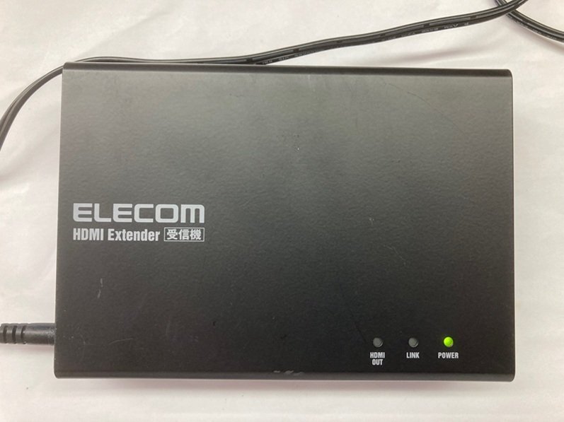 4332-O★HDMIエクステンダー(受信機)★ネットワーク経由★ELECOM VEX-HD1001S★通電のみ確認済中古現状渡し★ACアダプタ欠品★拍卖