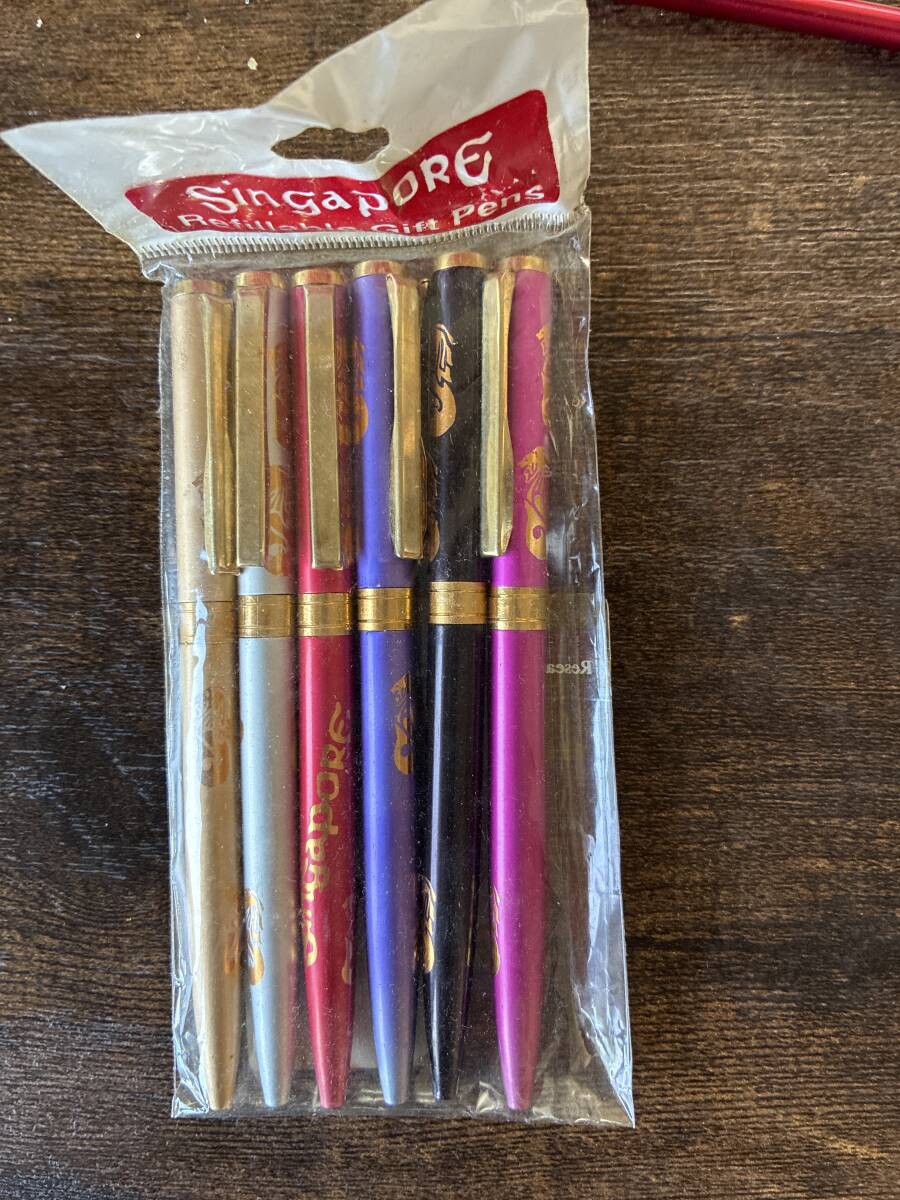 シンガポール お土産 ボールペン 6本 未開封拍卖