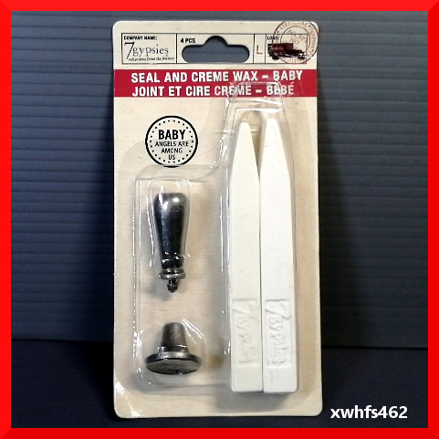 新品即決 日本未発売 7gypsies 金属製 シーリングスタンプ シーリングワックス 2本セット ヴィンテージ風 海外雑貨 手紙 アンテーク zak拍卖