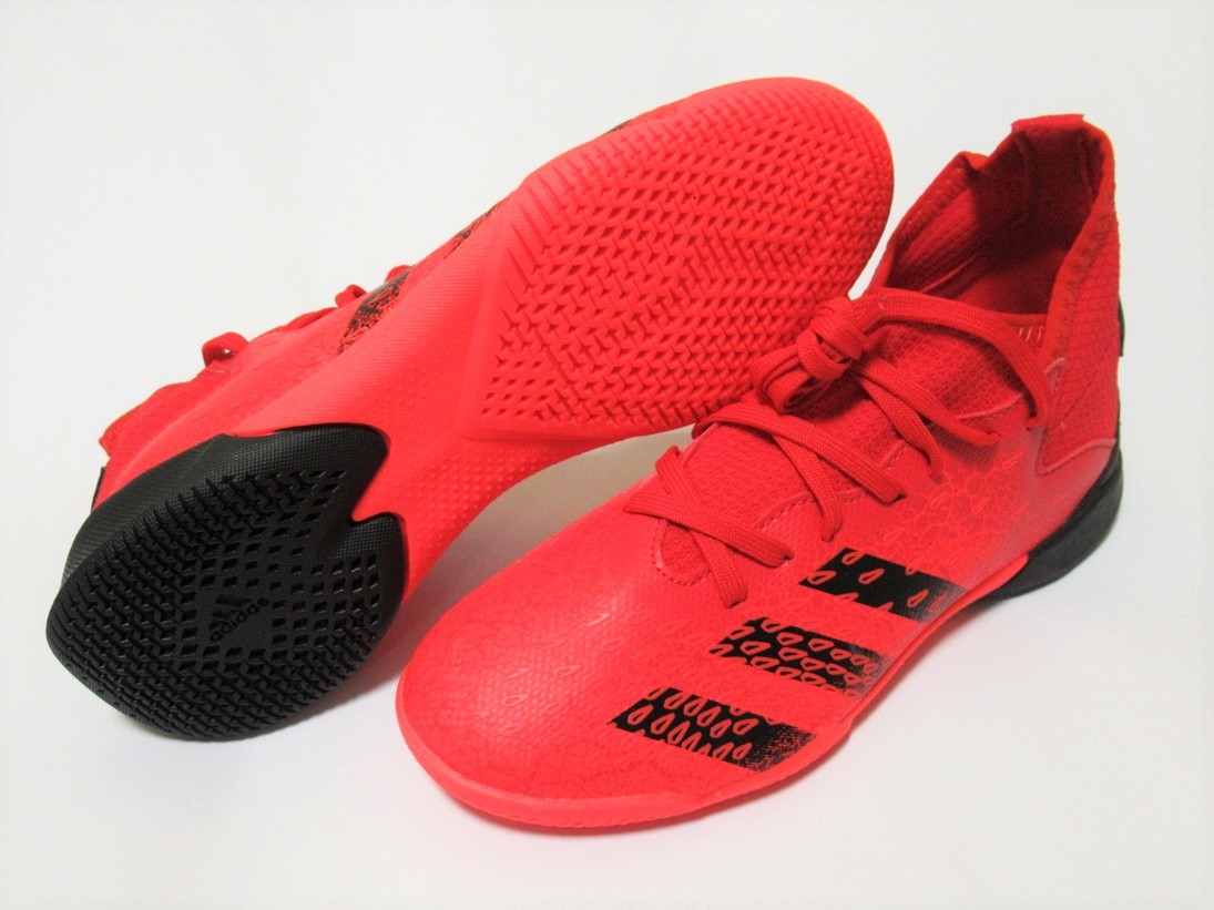adidas プレデター フリーク.3 IN J 赤 レッド 18cm アディダス ジュニア フットサル シューズ インドア FY6288拍卖