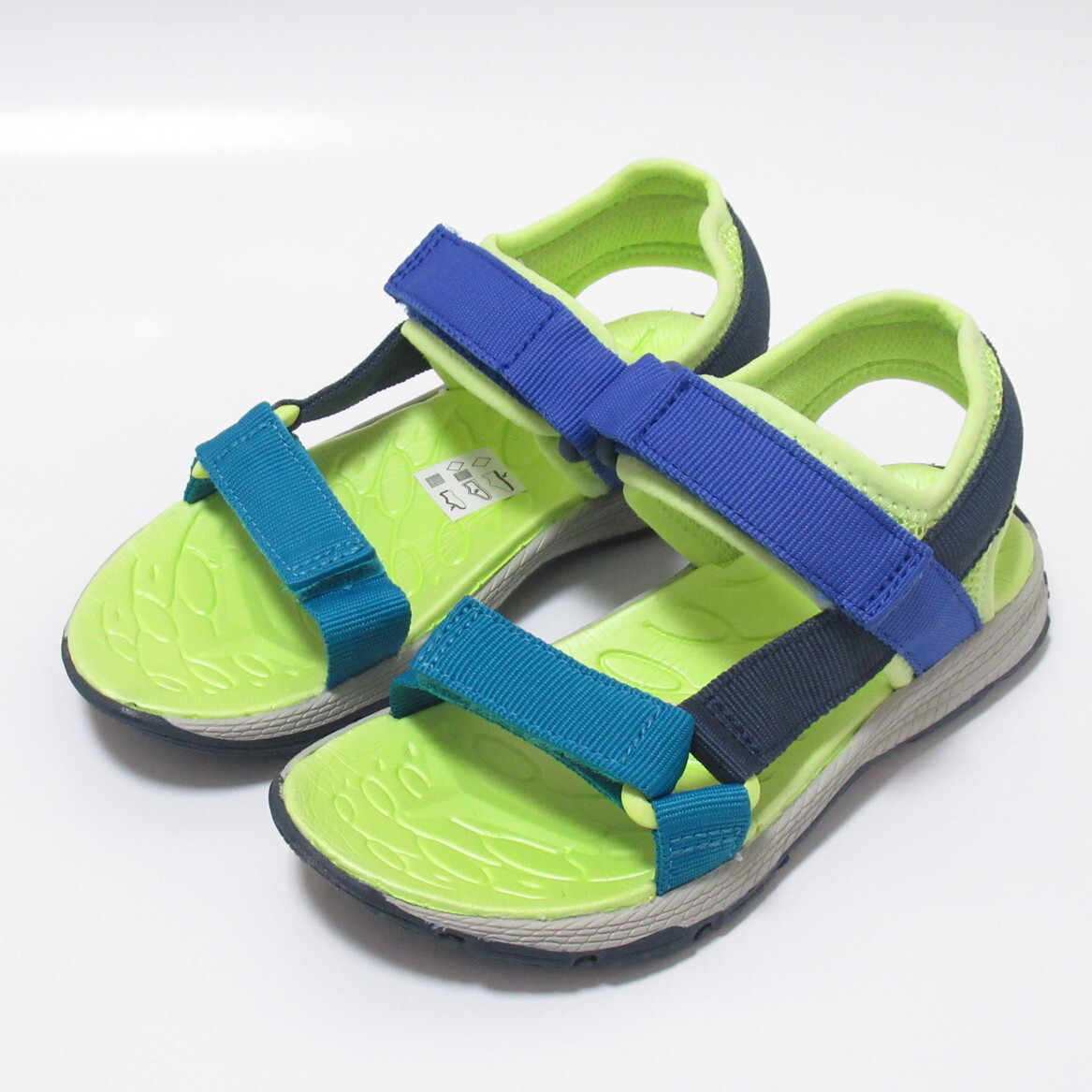 MERRELL KAHUNA WEB キッズ サンダル ブルー ライム 21cm メレル カフナ ビーサン シャワサン ストラップ キッズ 子供 MK266759拍卖