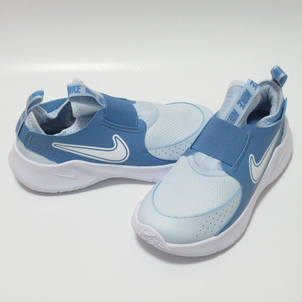 NIKE FLEX RUNNER 3 GS 青 水色 22.5cm ナイキ フレックス ランナー スリッポン ブルーティント FN1294-402拍卖