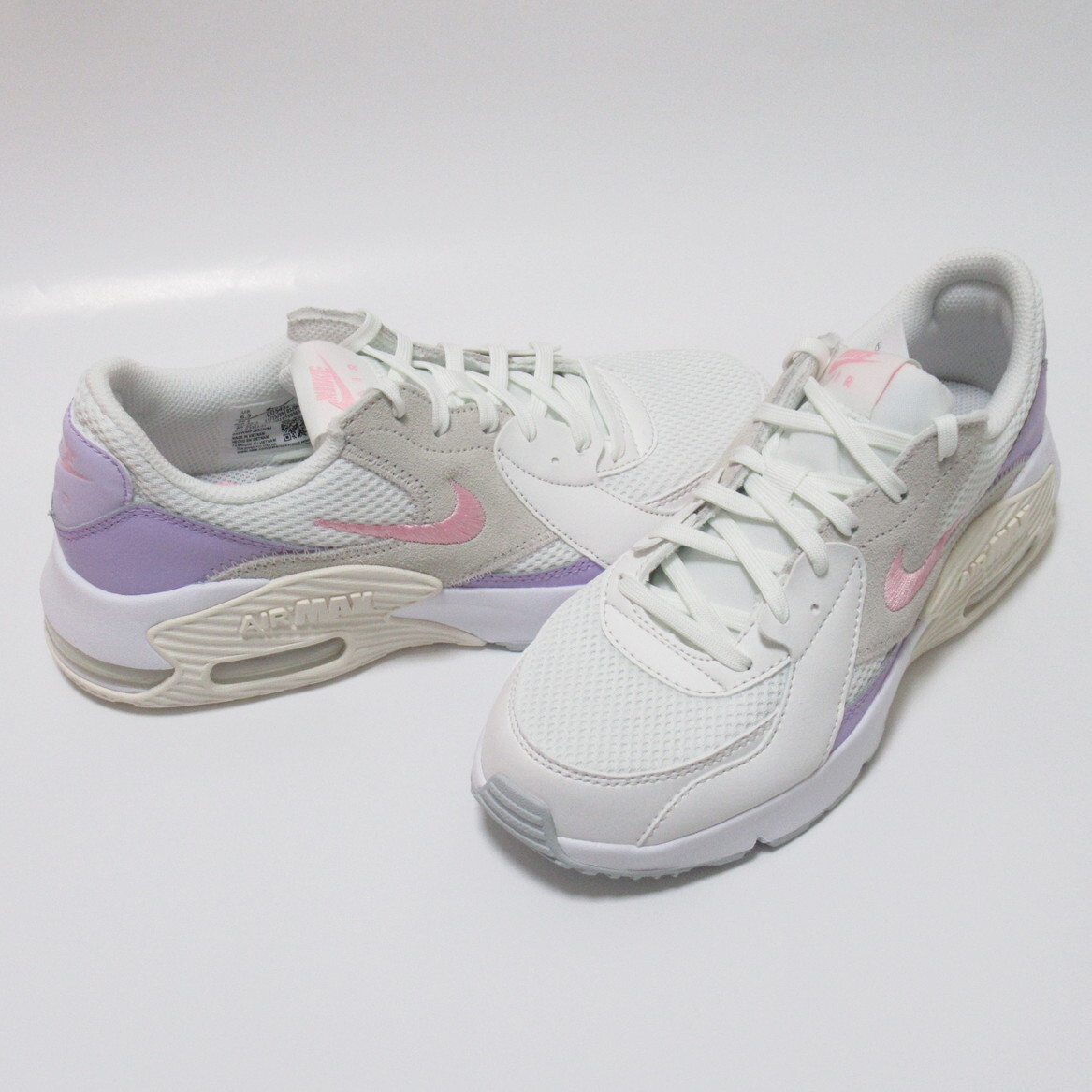 NIKE WMNS AIR MAX EXCEE 白 ピンク 紫 25cm ナイキ レディース エアマックス エクシー セイル CD5432-130拍卖