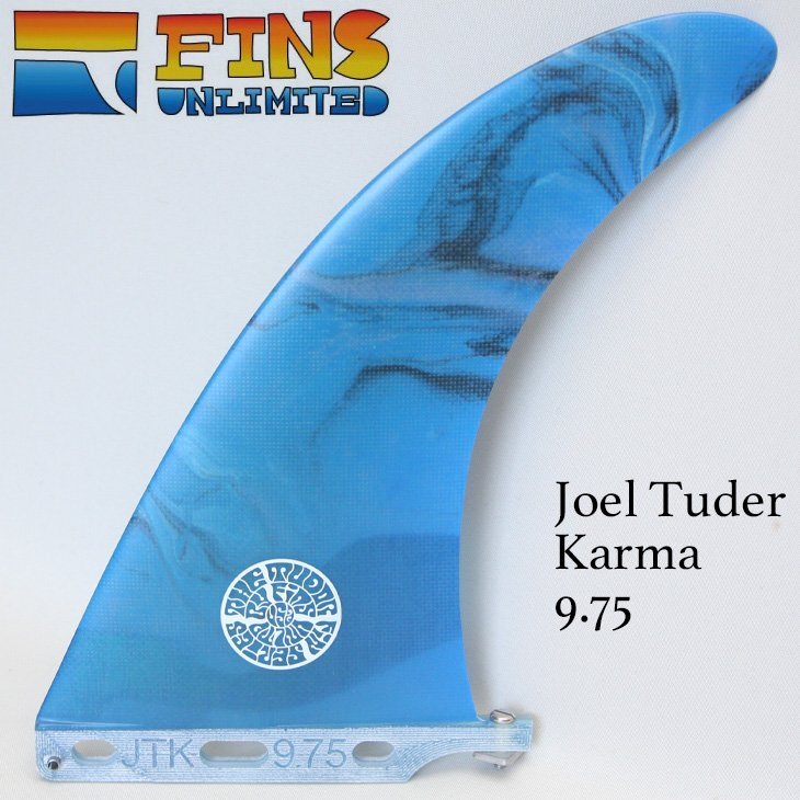 ■FINS UNLIMITED■KARMA 9.75 Joel Tuder シグネイチャーモデル フィンズ アンリミテッド ロング BOX フィン ジョエル・チューダー拍卖