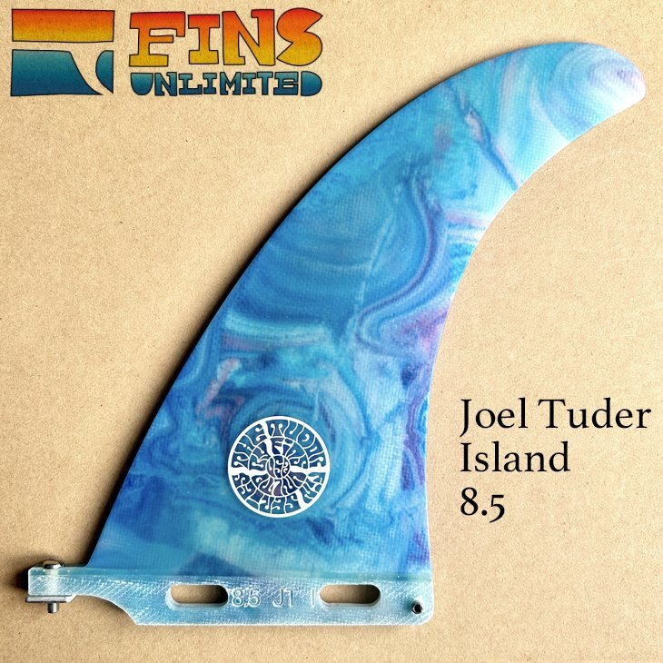 ■FINS UNLIMITED■ISLAND 8.5 Joel Tuder シグネイチャーモデル フィンズ アンリミテッド ロング BOX フィン ジョエル・チューダー拍卖