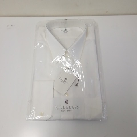 ★【古着】 BILL BLASS(ビルブラス) ワイシャツ(長袖シャツ) 41-80 ホワイト タグ付き拍卖