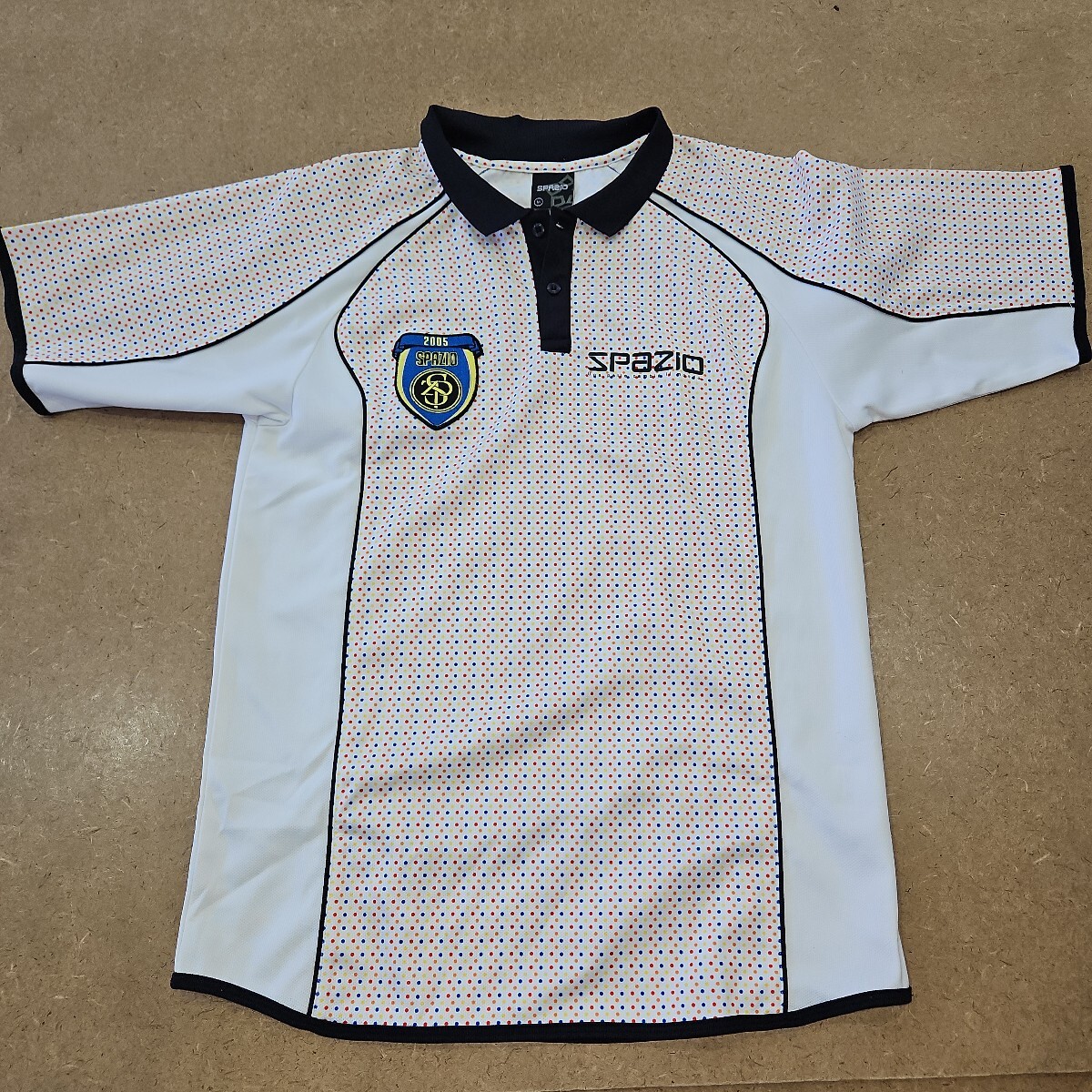 スパツィオ プラクティスシャツ(白×マルチ)Mサイズ拍卖