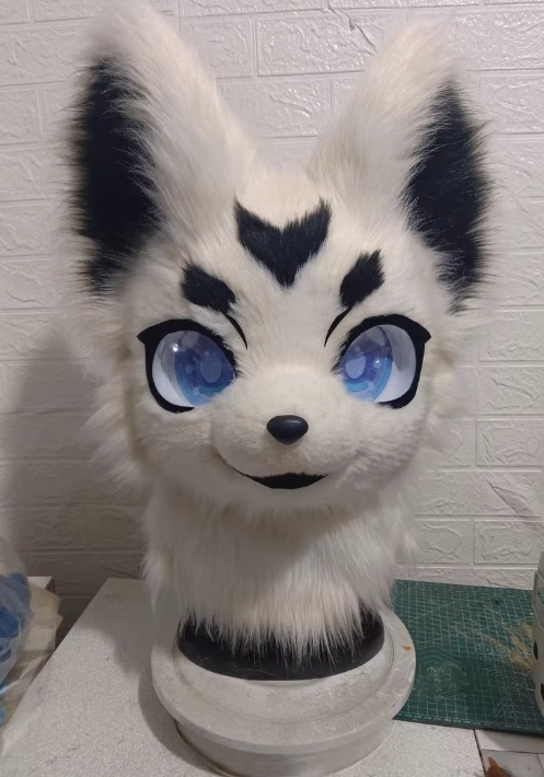 ★着ぐるみヘッド 犬 NO.202 白 全頭ヘッド ケモノ ファースーツ ぬいぐるみ コスプレ コスチューム kigurumi 一点物拍卖