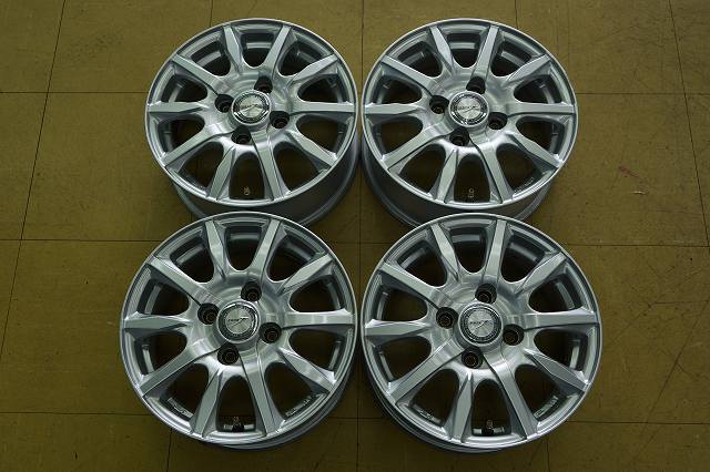 【中古】13インチ WEDS ジョーカー 4H100 5J+36 4本 1台分拍卖