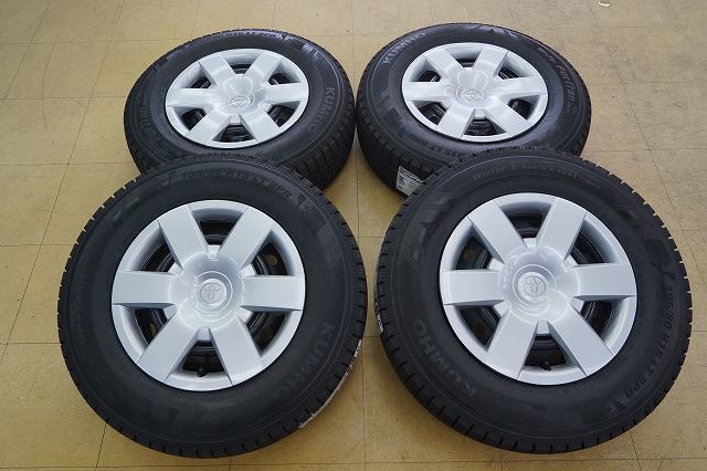【24年 新品】195/80R15 107/105 8PR LT クムホ ウィンターポートラン CW61 KUMHO【中古】200系 ハイエース 鉄 6H139.7 6J スタッドレス拍卖