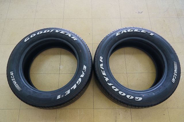 【中古】215/60R17C 109/107R NASCAR EAGLE#1 ナスカー 夏 サマータイヤ ホワイトレター グッドイヤー 19年 2本 応急 スペア拍卖