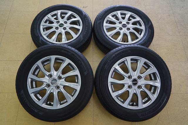 【中古 SET】165/70R14 バルミナ 14インチ 4H100 4.5J+45 ソリオ デリカD2 タフト拍卖
