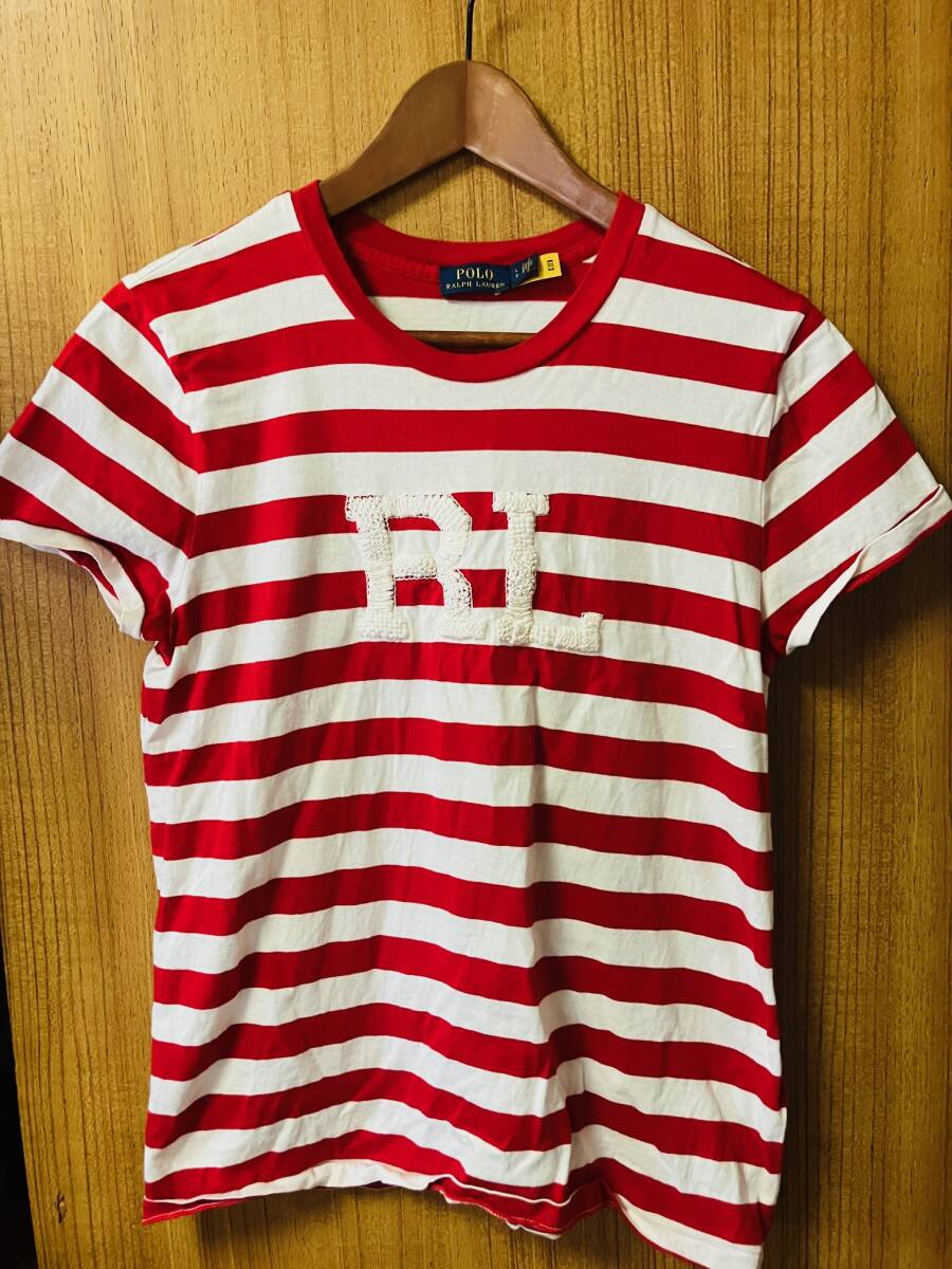 ポロラルフローレンボーダーTシャツ 保存状態良好 送料無料拍卖