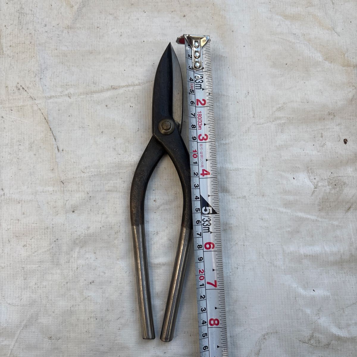 政道、板金鋏、直刀240mm、未使用、保管品です。拍卖