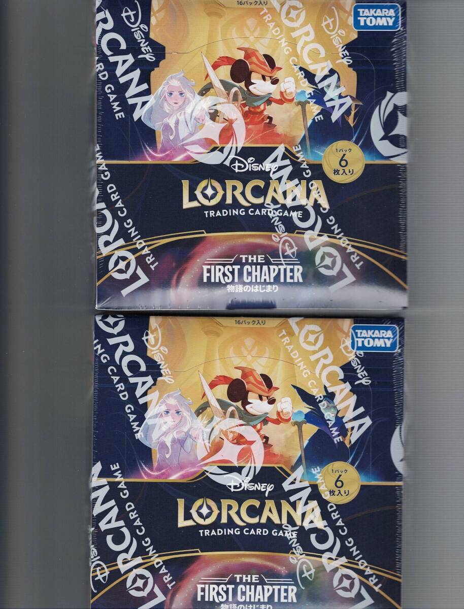 ロルカナ 1弾 物語のはじまり シュリンク付き未開封BOX 2BOXセット LORCANA 日本語拍卖
