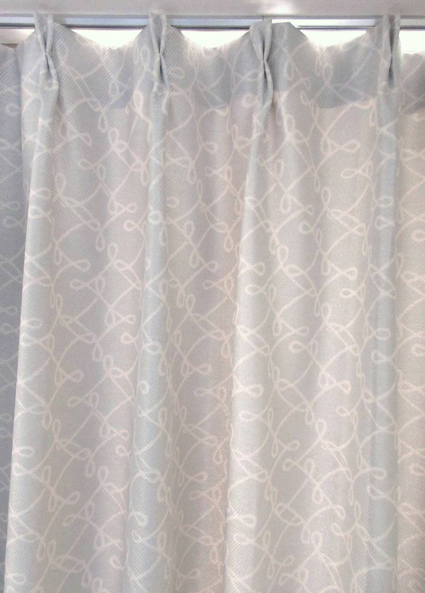【日本製(KM3381)】省エネ 断熱 ウォッシャブル プリントカーテン 幅150cmX丈135cm(2枚入)拍卖