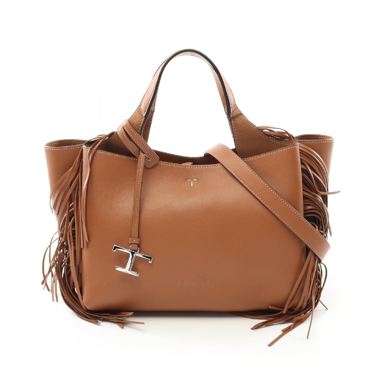 トッズ ブランドオフ TOD'S レザー ハンドバッグ カーフ レディース拍卖