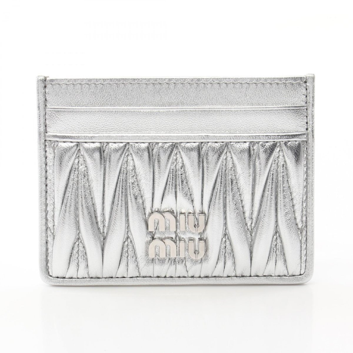 ミュウ ミュウ MATELASSE マテラッセ ブランドオフ Miu Miu レザー カードケース レザー レディース拍卖