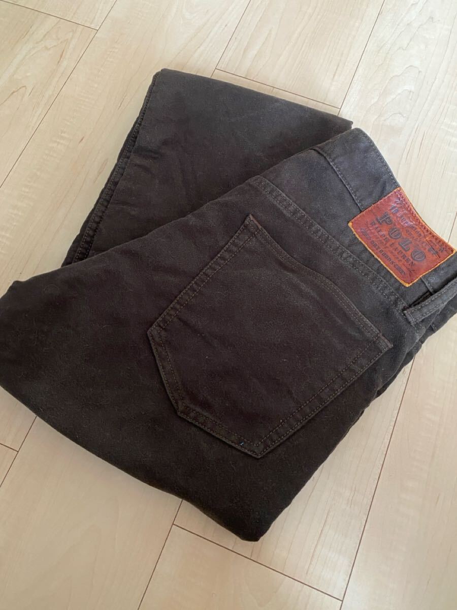 ラルフローレン POLO RALPH LAUREN VARICK SLIM モールスキン パンツ 32拍卖