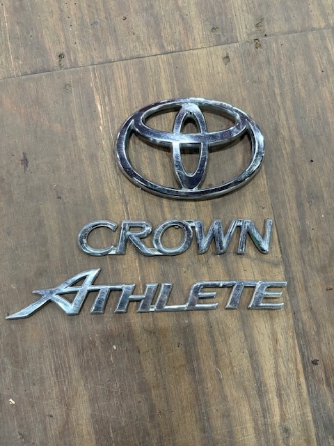 MIMK★18クラウンアスリート★純正 エンブレムセット★GSR18系/TOYOTA/セダン/部品取り車拍卖