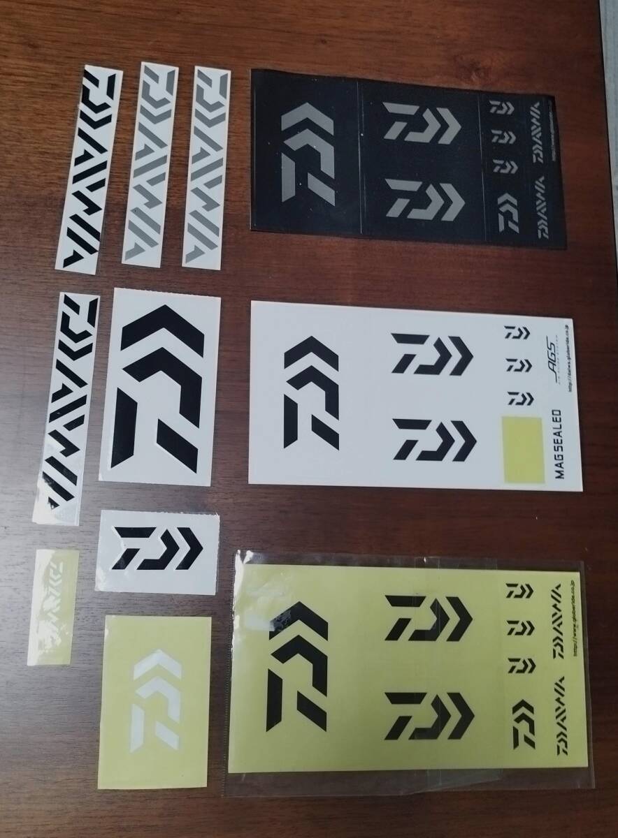 DAIWA シールワッペン(銀・黒・白転写、その他)まとめて拍卖