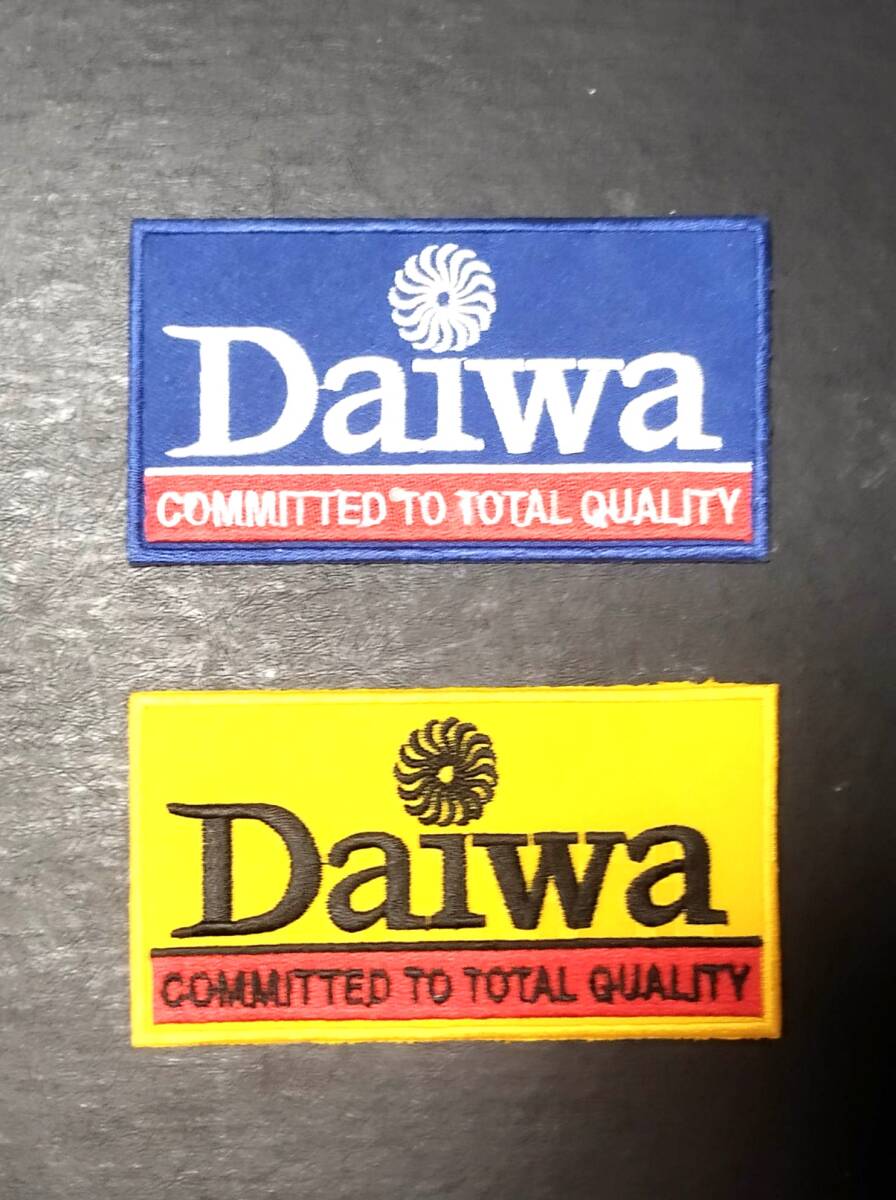 ダイワ Daiwa 紺・黄◆レア ワッペン 104-55mm 各1枚セットで #2拍卖