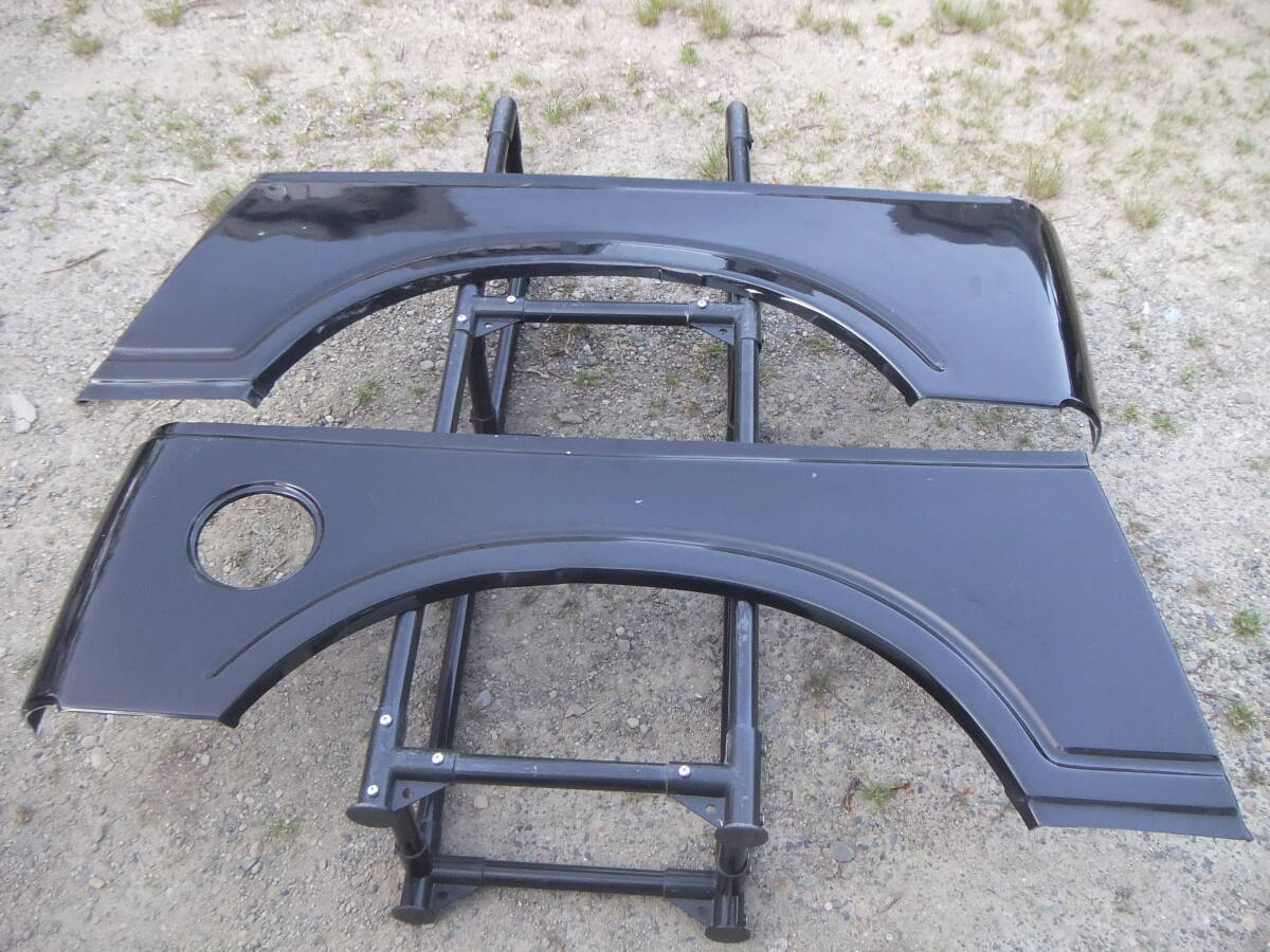 社外 ジムニー FRP リア フェンダーカバー 左右セット 黒 ★ SJ30 SJ40 JA11 JA12 JA22 リペア 傷隠し 個人宅配可拍卖