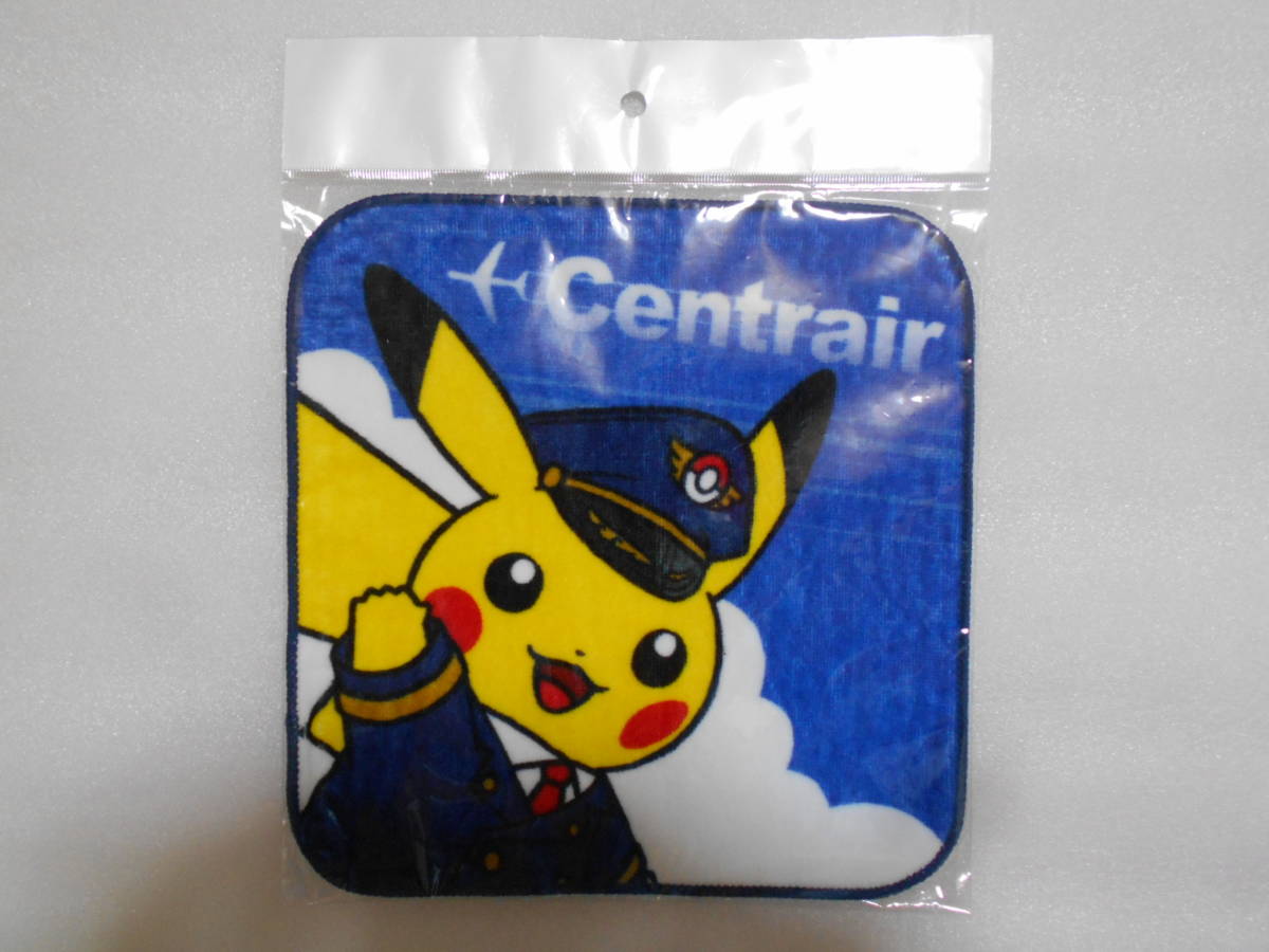 ポケモン プチタオル 1枚 パイロットピカチュウ セントレアver. ポケットモンスター 約20×20㎝位 タオルハンカチ 中部国際空港拍卖