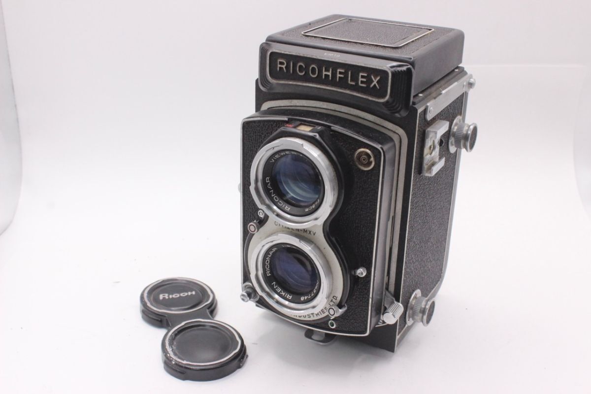 ★良品★リコー RICOH RICOHFLEX NEW DIA RICONAR 8cm F3.5 《シャッター OK!》 #047300021 RO2075拍卖