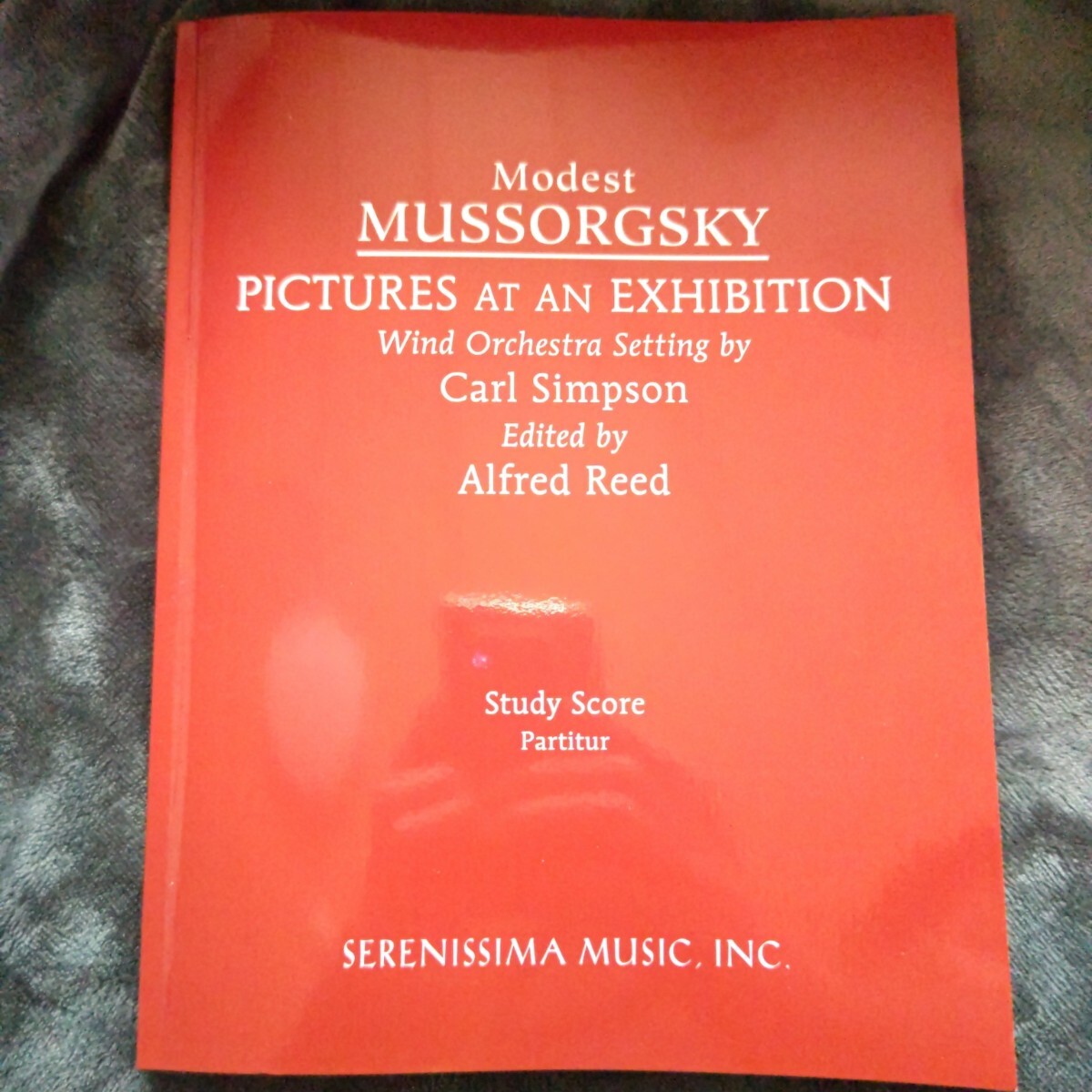 吹奏楽 「展覧会の絵」楽譜 スコア 輸入楽譜 新品未使用 送料無料 匿名配送 防水梱包拍卖