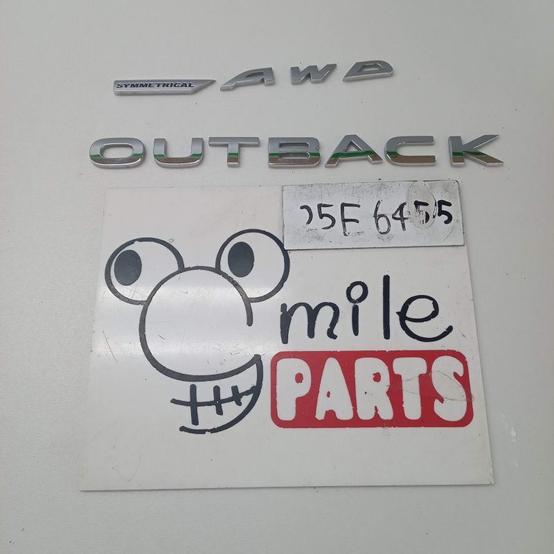 BR9 レガシィアウトバック 純正 ゲートエンブレムセット 1A6-5-7/25E6455*同梱不可拍卖