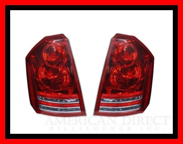 【激レア/純正タイプ/左右セット】08-10y クライスラー 300C テール ライト ランプ リア バック OE サイド クローム ミラー 修理 交換用拍卖