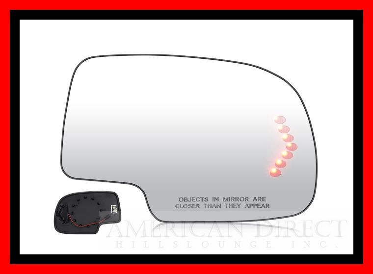 【ベース付/シグナル/右側】00-06y ユーコン ユーコンXL/ 01-06y ユーコンデナリ ユーコンデナリXL ドアミラー ガラス レンズ ヒーター付拍卖